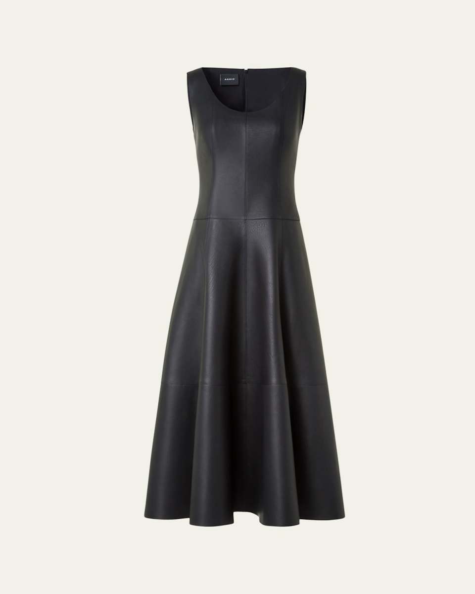 Nappa Leather Midi Dress